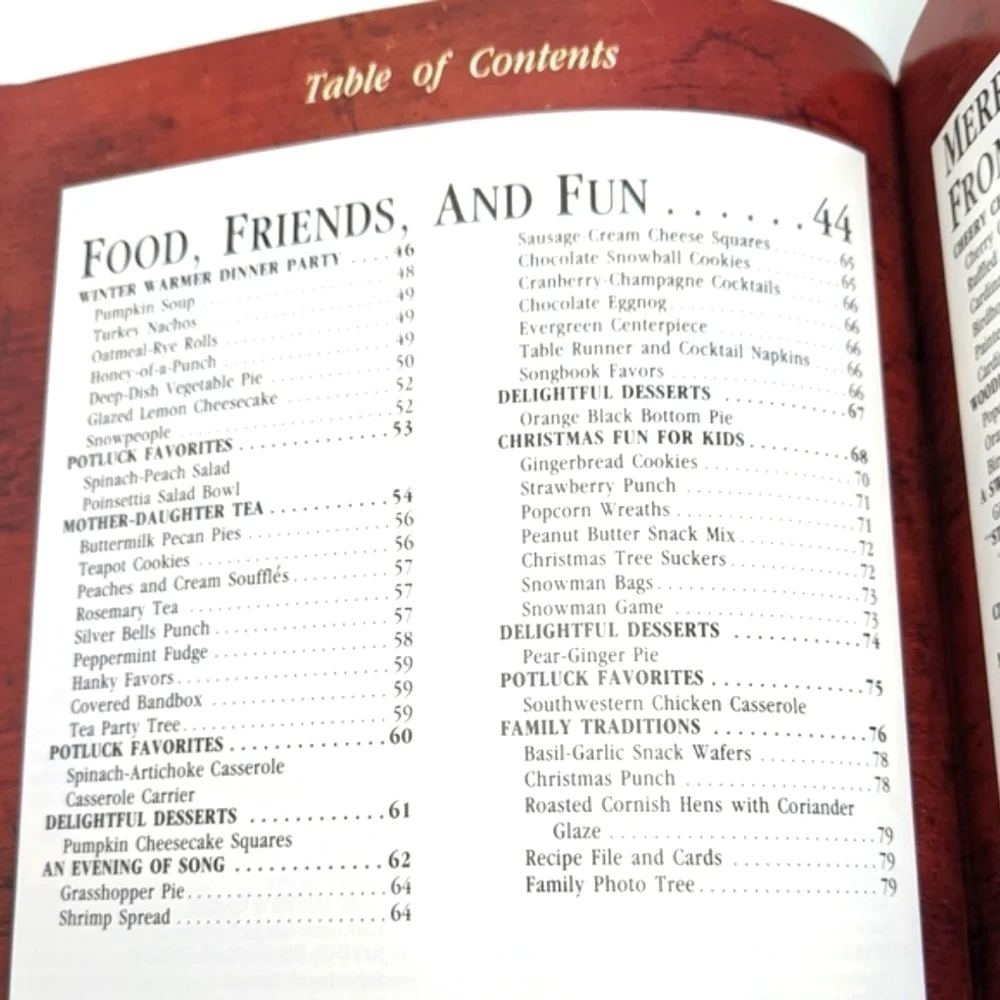Vintage 90s Christmas Craft Cookbook